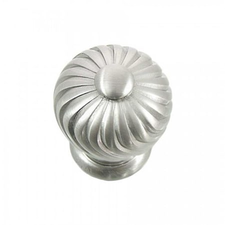 Strategic Brands 1.25 in. Satin Nickel French Twist Cabinet Knob 83928